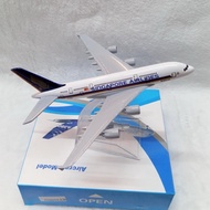 Airlines A350 B747 A380 Diecast Model Airplane Set 6” w/ Stand