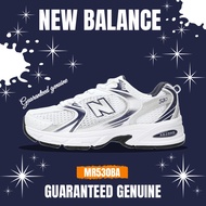 100% New Balance Mr530BA 530 New Balance รองเท้าผ้าใบลําลอง สีขาว สีฟ้า Official Men's and Women's R