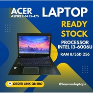 Limited... LAPTOP ACER ASPIRE E14 E5 475 CORE I3 RAM 8 PAKAI SSD