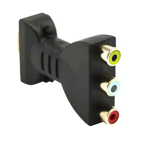 Portable HDMI-compatible to 3 RCA Video Audio AV Adapter DVD Projector Converter Component Converter