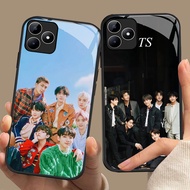 CK-46 BTS ARMY BT21 HD Glass Casing for Oppo A3X A3i A40 Realme C53 C31 C35 GT 6 Narzo N53 50A Prime