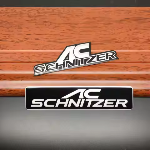 AC aluminum Emblem Sticker For AC Schnitzer M M3 M5 E46 E39 E36 E34 E90 X1 X3 X5 X6 Auto Accessories