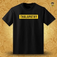 Thalapathy Vijay Typography T-Shirt Unisex Short Sleeve Baju Cotton Kollywood Tamil Tshirt