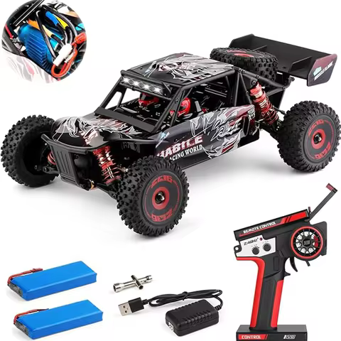 WLtoys 124016(V2) Fast RC Car, 1/12 Brushless RC Car with Independent ESC for Adults, 75km/h, Suitab