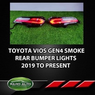Toyota Vios Gen4  LED Rear Bumper Light Smoke