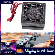 seashorehouse POENVFPO RC Cooling Fan  Aluminum Alloy Motor with Heatsink Metal Cover for 1/8 1/10 C