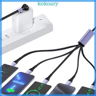 KOK Portable 66W USB Charger Cable 5 In 1 Charger for Various Electronic Devices