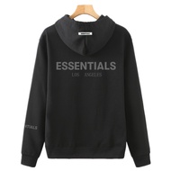 เสื้อฮู้ด ESSENTIALS เสื้อกันหนาวฤดูใบไม้ร่วงและฤดูหนาวที่อบอุ่นตัวอักษรที่มีคุณภาพสูงพิมพ์ผ้าฝ้ายฮิ