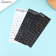 [Woyao] Hebrew Keyboard Stiers Keyboard Button Alphabet Stiers Protective Film [TH]