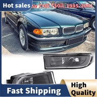 1 Pair Clear Lens Fog Front Bumper Light Lamp For E38 7 Series 740I 750IL 1995-2001