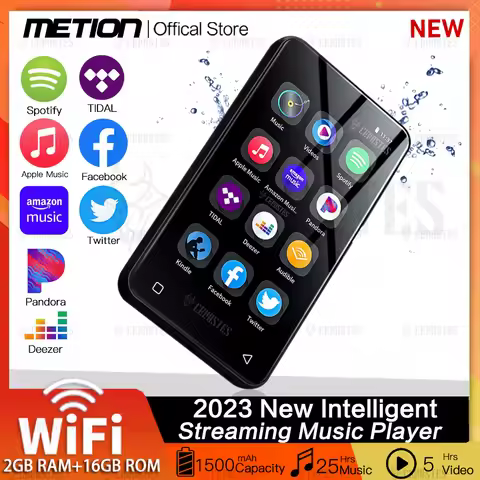 2023 NEW WiFi MP4 Player Bluetooth MP3 Player HiFi Sound Music Walkman Spotify Player/Pandora/Tidal/
