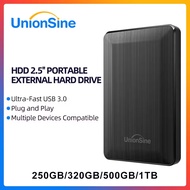 UnionSine HDD 2.5" Portable External Hard Drive 1TB 500GB 320GB 250GB USB3.0 Storage Compatible for 