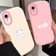 For Infinix Camon 40 POVA 7 Hot 30 50 60 Smart 8 10 Sweet Cartoon Cat Fish IMD Phone Case PFK640A