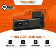 WOLFBOX I03 2K Dash Cam, WiFi, Front Camera, 24H Parking Monitoring, Night Vision DVR