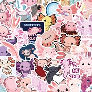 100 Sheets Cartoon Pet Salamander Stickers Hot-selling Water Cup Computer Axolotl Stickers Stickers