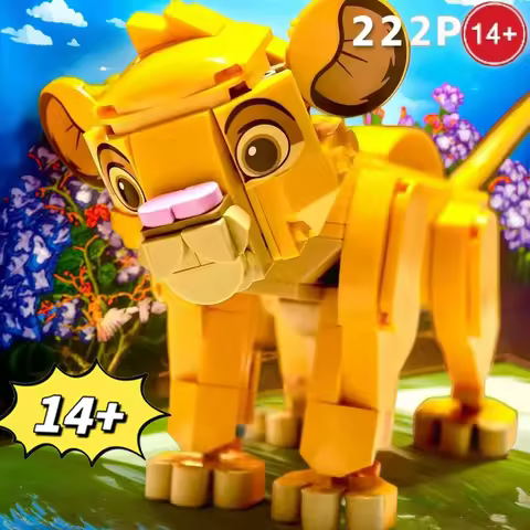 In Stock Lion Simba Puzzle Decoration Building Blocks 43243 For Boys And Girls Children Parties Birt