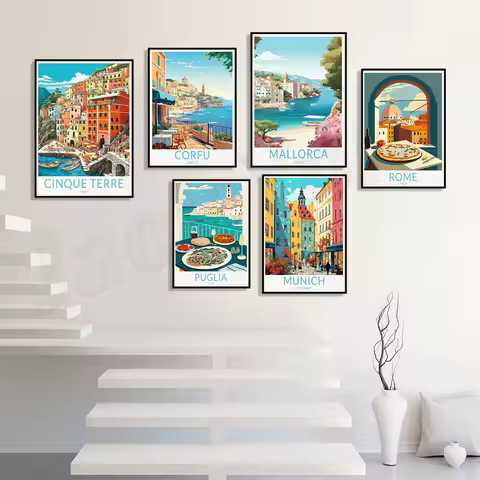 Manarola coast, Puglia, Italy, Tuscany, Cinque Terre, Valletta, Malta, Mallorca, Loch Ness, Munich, 