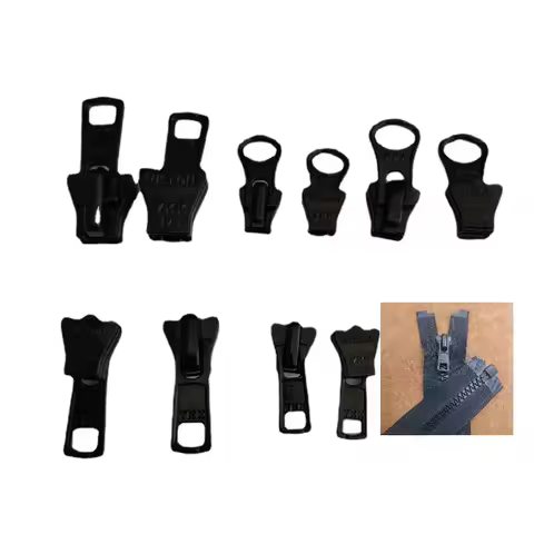 50pcs/Lot 3#5#8#10# VS Plastic YKK Resin Zipper Slider Auto Lock Puller Repair Fittings Tailor Sewin