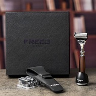 【FREED】五刀刮鬍刀尊爵禮盒 馬鞍棕 客製刻字 聖誕禮物 現貨