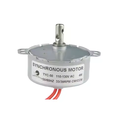 Small Synchronous Gear Motor TYC-50 110V AC 33-39RPM CW/CCW 4W Electric Motor For Electric Fireplace