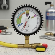 Refrigerant Pressure Test Kit with Nitrogen for Air Conditioning, Auto HVAC, R134a R22 R410A R404A R