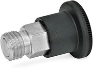 Ganter Normelemente GN 822.7-8-M16-C 7-8-M16-C Locking Bolt, Small Design, Black, Thread d2: M16