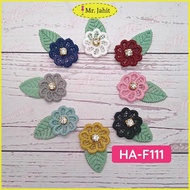 10pcs HA-F111 3D Flower Patch / 8 warna