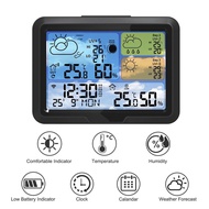 TUYA Smart WiFi Weather Station 5.3Inch LCD Wireless Thermometer Hygrometer Clock Alarm Support 3 Da