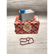 ( 100% FEBI ) 06L117021G ENGINE OIL COOLER W GASKET VW GOLF PASSAT TIGUAN ARTEON PORSCHE CAYENNE MAC