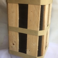 Paking kayu dispenser bioglass