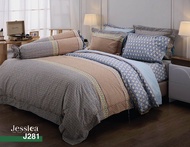 JESSICA ชุดผ้าปูทีนอน + ผ้านวม (5ฟุต/6ฟุต) ชุดเครื่องนอนครบชุดเจสสิก้า ลายคลาสสิค รหัส J279 J280 J28