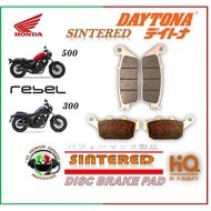 REBEL 300 500 18-21 CMX 500 HONDA DISC BRAKE PADS DAYTONA SINTERED LONG LIFE QUALITY