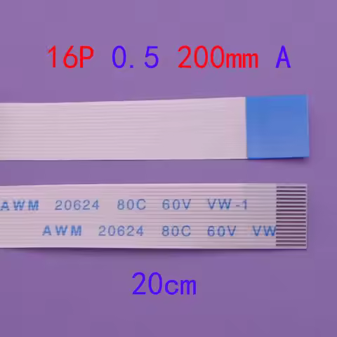 10-50pcs FFC/FPC Flat Flex Cable 16Pin Same Side 0.5mm Pitch AWM VW-1 20624 20798 80C 60V Length 20c