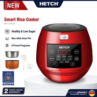 HETCH Low Sugar Smart Rice Cooker 3L MTC-1727-HC Stainless Steel Low Sugar Basket Periuk Nasi Kurang