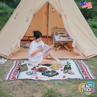 Outdoor Camping Rug Picnic Mat Blanket Bohemian Tribal Carpet Mat Picnic Cloth Bohemian Carpet Trave