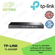 TP-Link TL-SG2428P JetStream 28-Port Gigabit Smart Switch with 24-Port PoE+