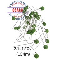 2.1uf 50v monolithic capacitor