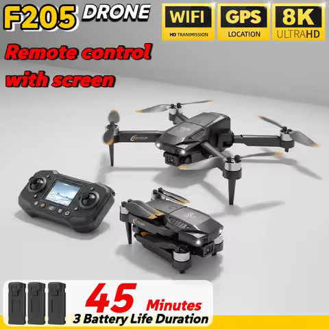 For Xiaomi Professional F205 Drone 8K with Dual Camera 5G WIFI Smart Obstacle Avoidance FPV Brushles