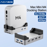 ACASIS Mac Mini M4 Dock & Stand 40Gpbs 8-IN-1 Docking Station USB-C Hub With Thunderbolt 4/3 M.2 NVM