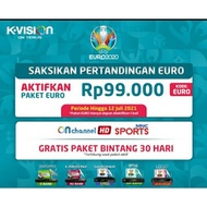 Voucher Paket K-Vision GOL KVision Special EURO Sampai Final