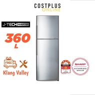 [FREE SHIPPING KLANG VALLEY] Sharp Fridge Refrigerator J-Tech Inverter 2 Door 360L SJ366MSS Peti Sej