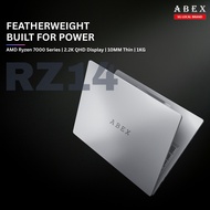 ABEX SAPPHIRE RZ14 / Ryzen 5 7535HS / Slim & Lightweight 14" QHD Laptop / 16GB RAM / 1TB SSD / SG Lo