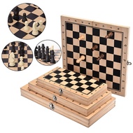 Wooden Chess Set Folding Chess Board Game International Chess Set Table Game