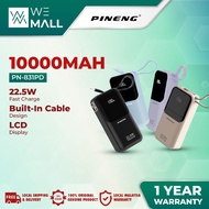 [New Arrival] Pineng PN-831PD 10000mAh Powerbank Fast Charging 22.5W Built-in Cable