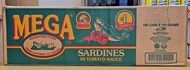 Mega Sardines Tomato Easy Open Green (155g x 100) - 1 Box
