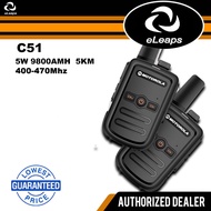5 watt motorola C51 portable radio remote two-way radios 16 channel UHF 400-470 MMC clear audio hand