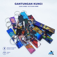GANTUNGAN ANIME ACRYLIC KEYCHAIN - ANIME KEYCHAIN - NARUTO ONE PIECE DRAGON BALL JUJUTSU KEYCHAIN - 