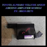 Aircond Amplifier Module Toyota Alphard Vellfire ANH20 2008 - 2015 Air Cond Amplifier Module / ECU / Computer