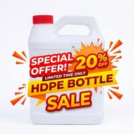 NEW 4.4L HDPE Plastic Bottle Container c/w cap & insert