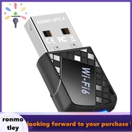 AX900 USB WiFi 6 Adapter 900Mbps  5.4 2 in 1 USB Dongle 2.4G 5G Wireless WLAN Receiver for Win10&Win